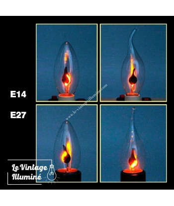 Ampoule Flamme Vacillante E14 E27 Lot de 4/10/20 Comparez plus de prix