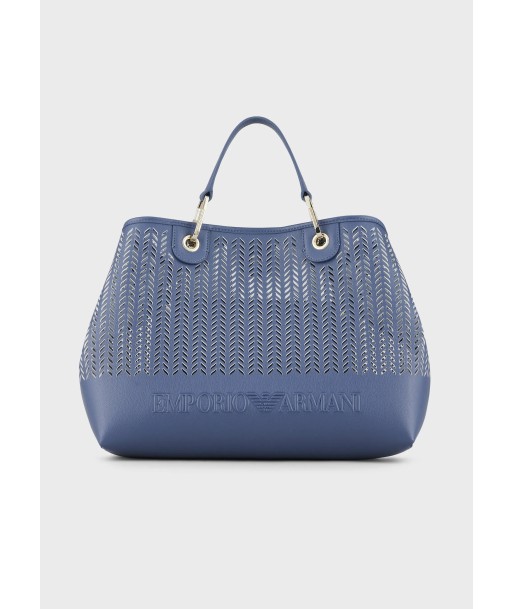 Sac Cabas Emporio Armani MyEA Bag, moyen format, avec motif chevron ajouré vous aussi creer 