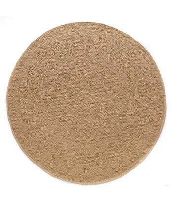 Tapis deco rond CROCHET Véritable concentré