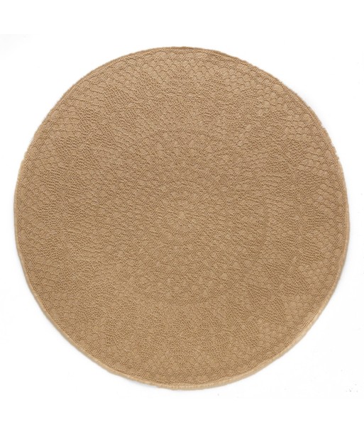 Tapis deco rond CROCHET Véritable concentré