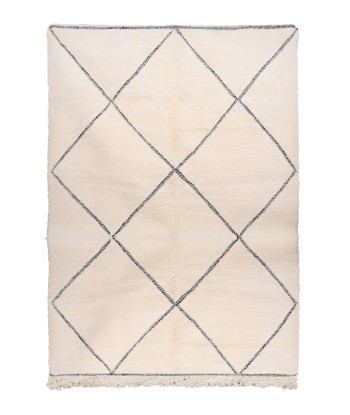 Tapis berbere authentique marocain laine noir blanc Menara votre restaurant rapide dans 