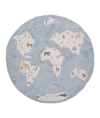 Tapis enfant lavable MONDE basket pas cher