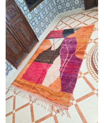 Tapis berbère Boujaad coloré pure laine 170 x 263 cm de France