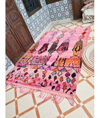 Tapis berbère Boujaad coloré pure laine 210 x 300 cm VENDU l'achat 