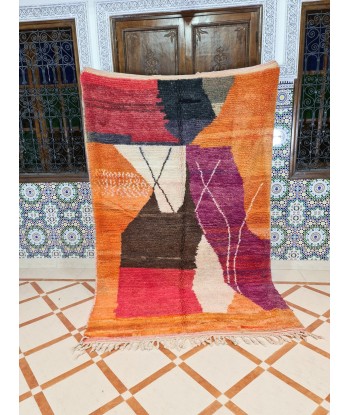 Tapis berbère Boujaad coloré pure laine 170 x 263 cm de France