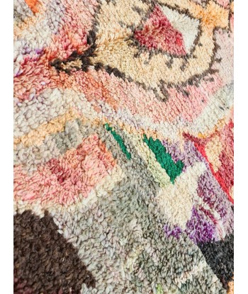 Tapis berbère Boujaad coloré pure laine 175 x 285 cm VENDU brillant des détails fins