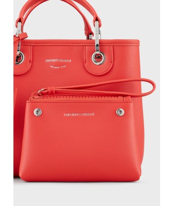 Emporio Armani Petit sac cabas MyEA Bag avec imprimé ORANCIA LEATHEr basket pas cher