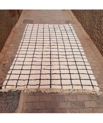 Tapis berbere Beni Ouarain pure laine 200 x 305 cm de technologie