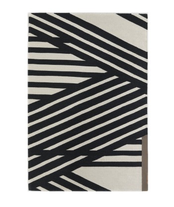 Tapis kilim en coton et laine STRIPE de technologie