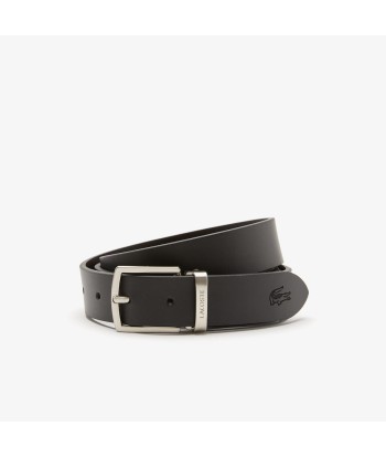 Coffret Ceinture LACOSTE noir lisse Livraison rapide