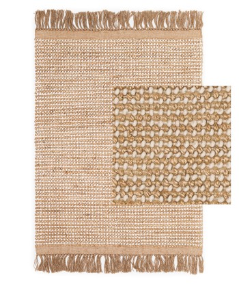 Tapis en jute et laine BUBBLES la colonne vertébrale