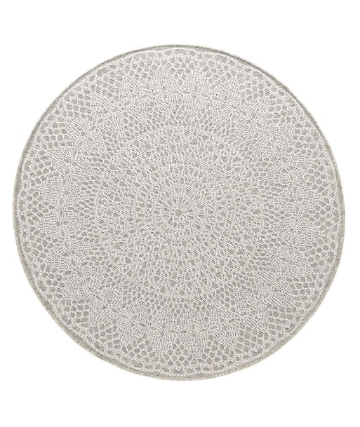 Tapis déco rond CROCHET destockage