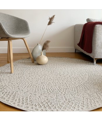 Tapis déco rond CROCHET destockage