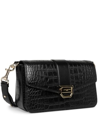 Sac Bandoulière LANCASTER Exotic Valor Noir brillant des détails fins