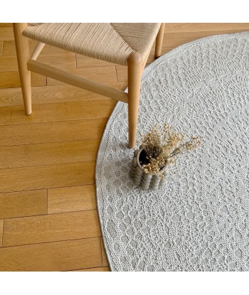 Tapis déco rond CROCHET destockage