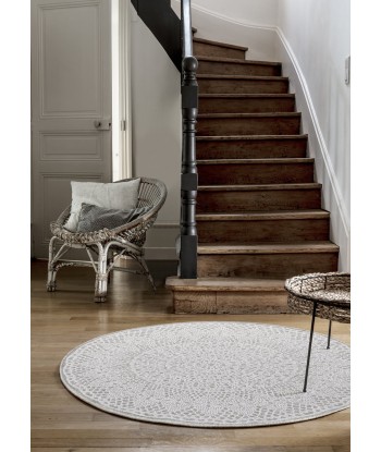 Tapis déco rond CROCHET destockage