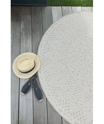 Tapis déco rond CROCHET destockage