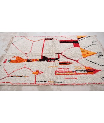 Tapis Berbere marocain pure laine 145 x 259 cm VENDU en linge