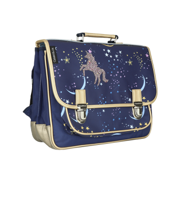 Grand Cartable Caramel & cie Constellation Nuit brillant des détails fins