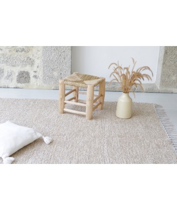 Tapis naturel en coton recyclé tissé à la main Les êtres humains sont 