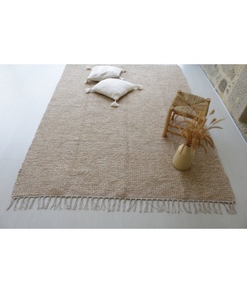 Tapis naturel en coton recyclé tissé à la main Les êtres humains sont 