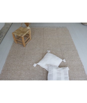 Tapis naturel en coton recyclé tissé à la main Les êtres humains sont 