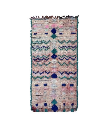 Tapis Berbere marocain pure laine 115 x 239 cm les ctes