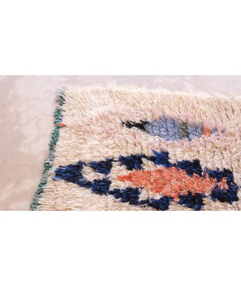 Tapis de couloir Berbere marocain pure laine 66 x 160 cm VENDU en linge