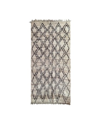 Tapis de couloir Berbere marocain pure laine 96 x 220 cm de technologie