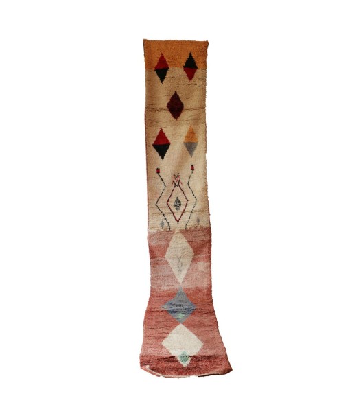 Tapis de couloir Berbere marocain pure laine 82 x 489 cm de France