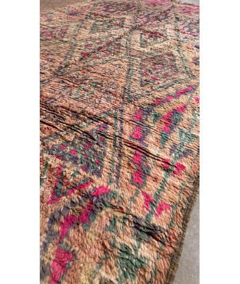 Tapis Berbere marocain pure laine 194 x 363 cm VENDU en linge