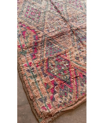 Tapis Berbere marocain pure laine 194 x 363 cm VENDU en linge