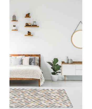 Tapis géometrique de style scandinave MOSAIC des créatures d'habitude