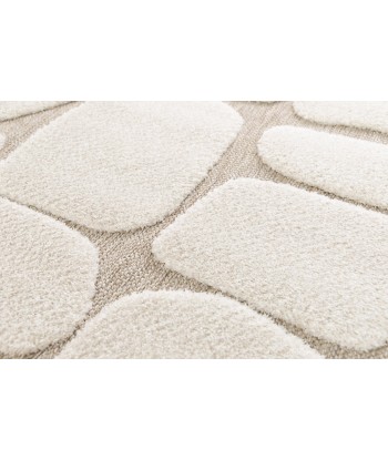 Tapis en relief style japandi GALET la chaussure