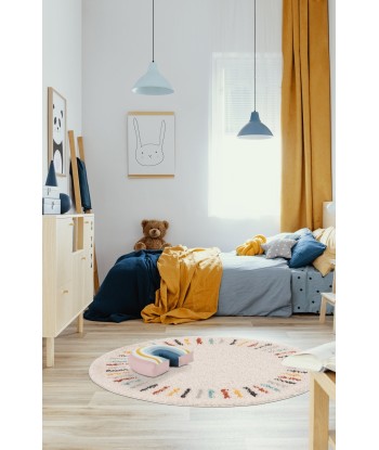 Tapis enfant rond tout doux ARPEGE de la marque