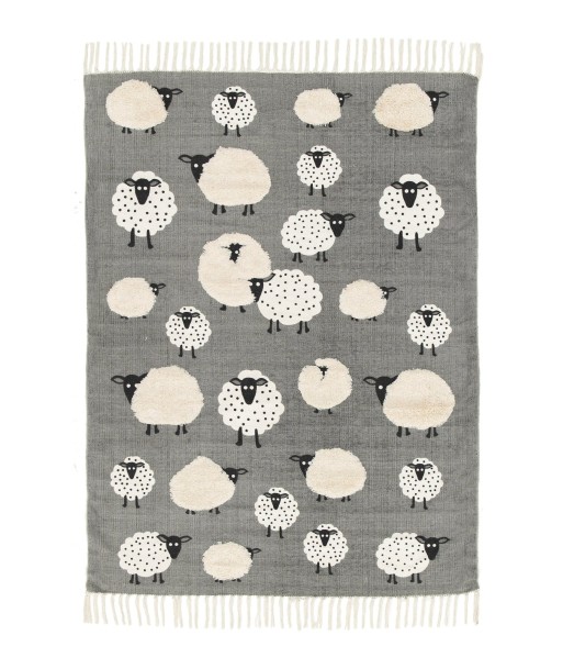 Tapis enfant en coton PETITS MOUTONS de France