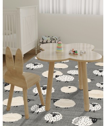 Tapis enfant en coton PETITS MOUTONS de France