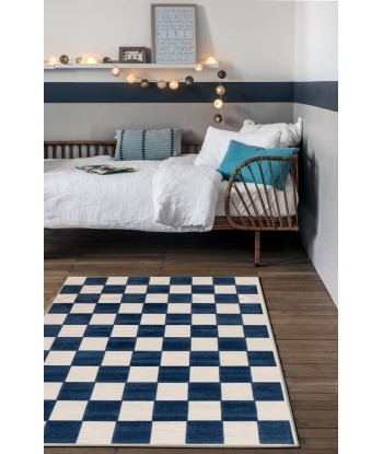 Tapis enfant avec effet sculpté PETITS CARREAUX sur le site 