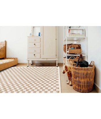 Tapis à poil haut doux et confortable CHECKERS Les êtres humains sont 